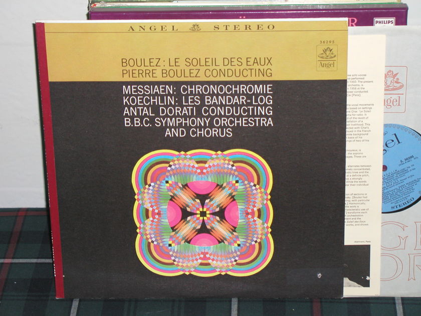 Dorati/BBCSO&C - Boulez/Messiaen Blue/Silver Angel LP from 60's.