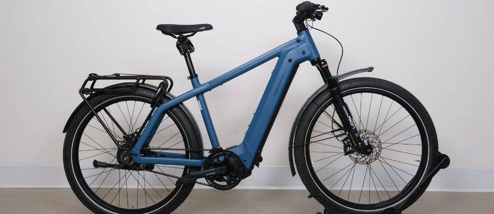 Riese & Müller ebike on a stand