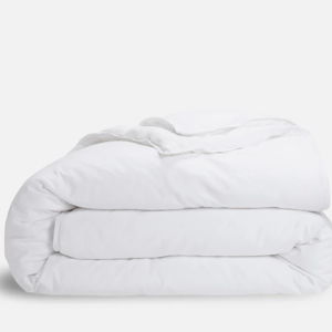 Heathered Cashmere King Duvet Set (Color: White)