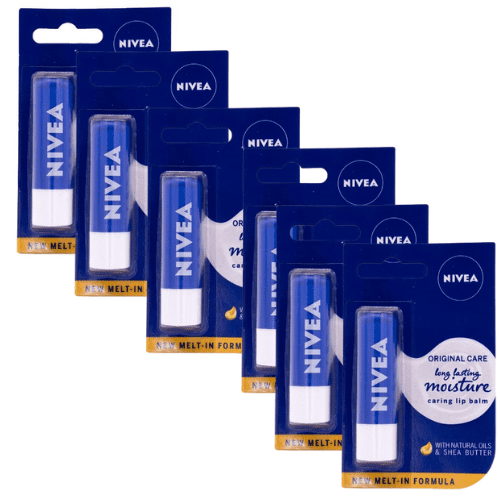 Lot of 6| NIVEA Essential Care Lip Balm 4.8g