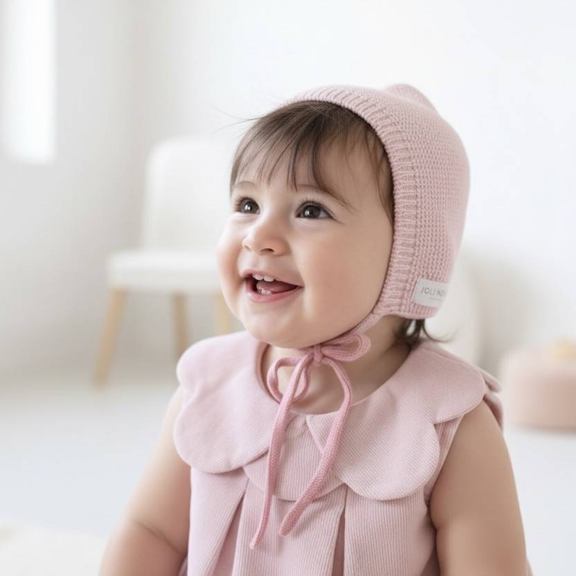 bonnet joli nous tour de cou tricot laine mérinos cashwool Italie bébé enfant junior et adulte qualité élégance premium marque suisse excellence