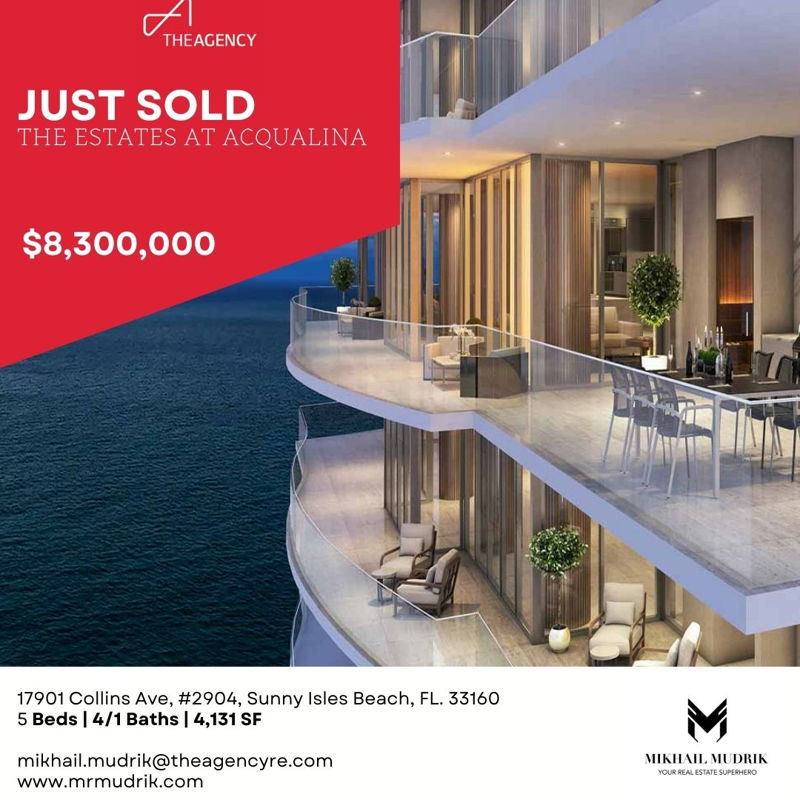 featured image of property, JUST SOLD! The Estates at Acqualina