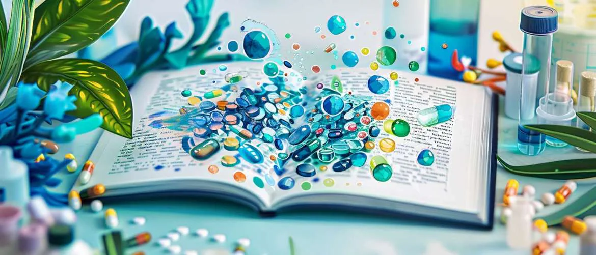 Stylized recipe book blending science, nature, and imagination.