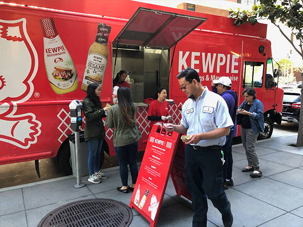 Serving customers on Mission street