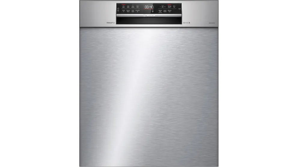 Bosch 60cm Series 6 Built-Under Dishwasher with Home Connect - Stainless Steel