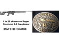 1 in 25 chance on Ruger Precision 6.5 Creemoor with custom 2019 Banquet Buckle Silver and Gold