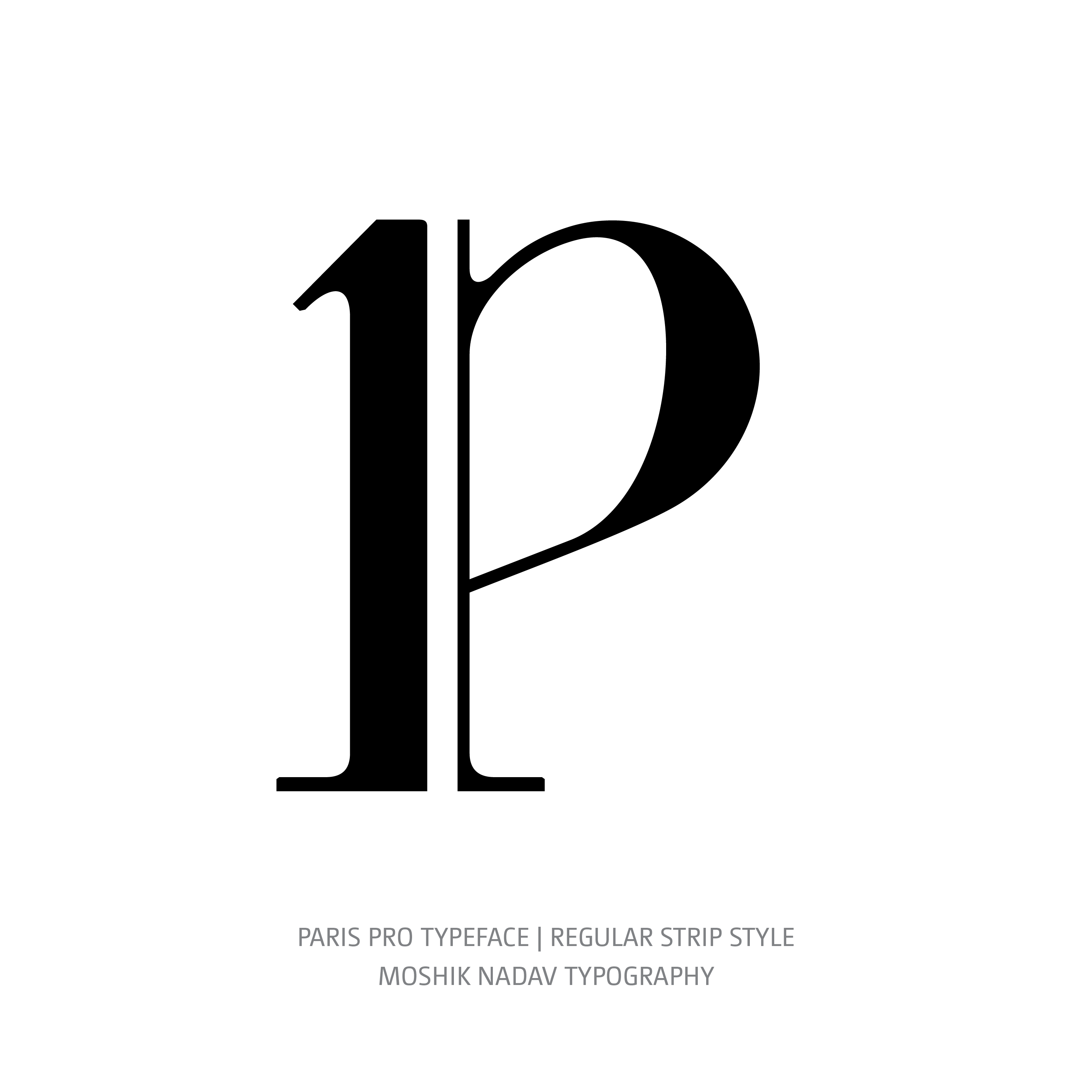 Paris Pro Typeface Regular Strip p