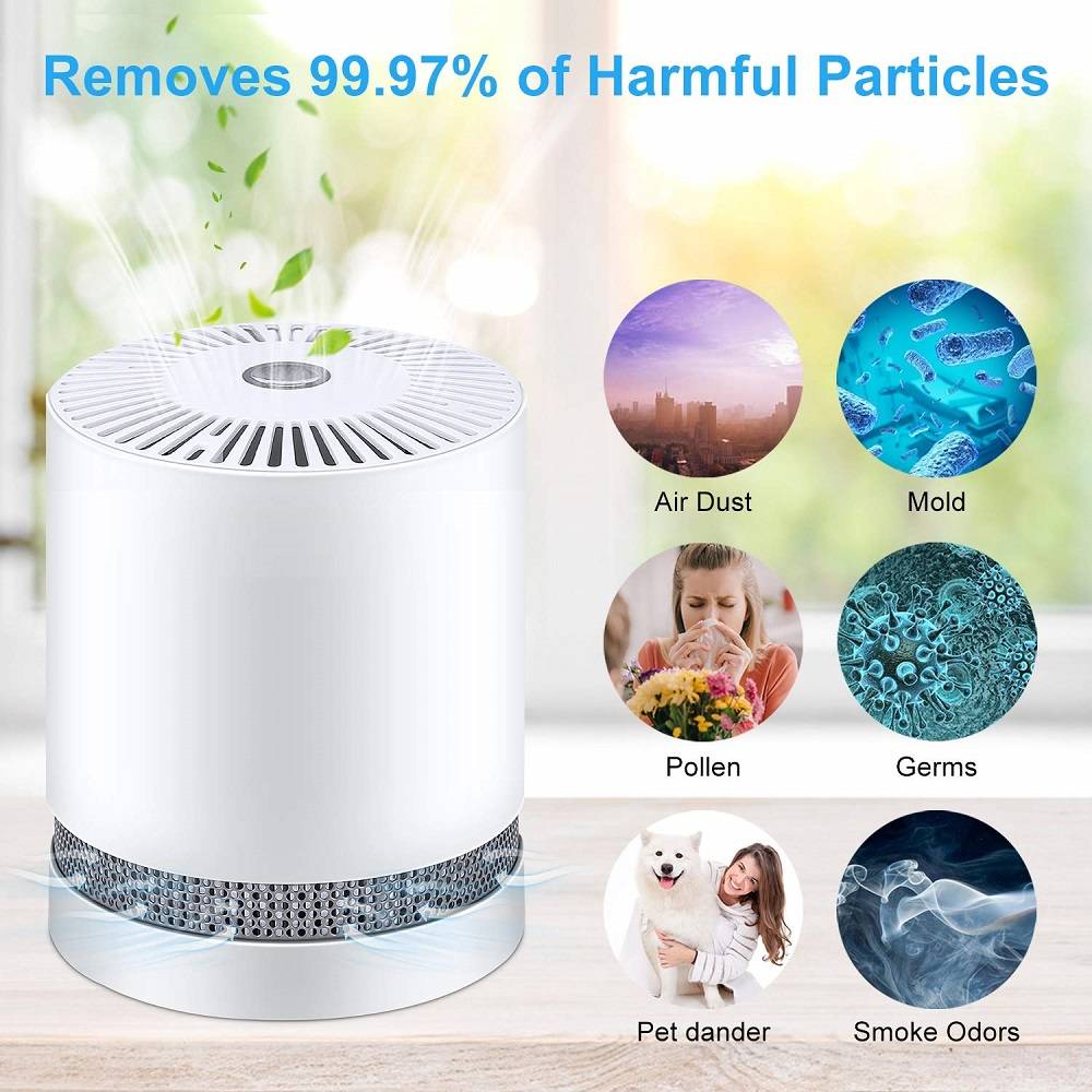 Portable Air Purifier for Home, Air Filter, Hepa filter, Pollen, Dust , Smoke