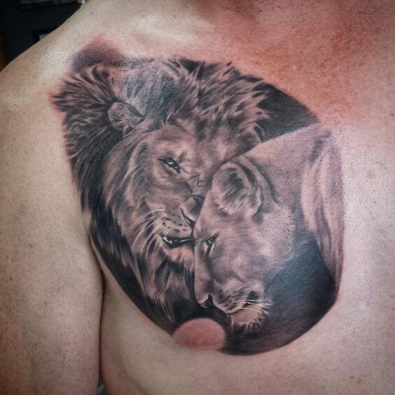 Tatouage Lion et Lionne