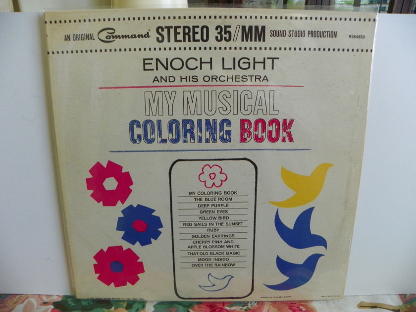 ENOCK LIGHT AND HIS ORCHESTRA - MY MUSICAL COLORING BOOK 35MM Rare+ Pressing is NM