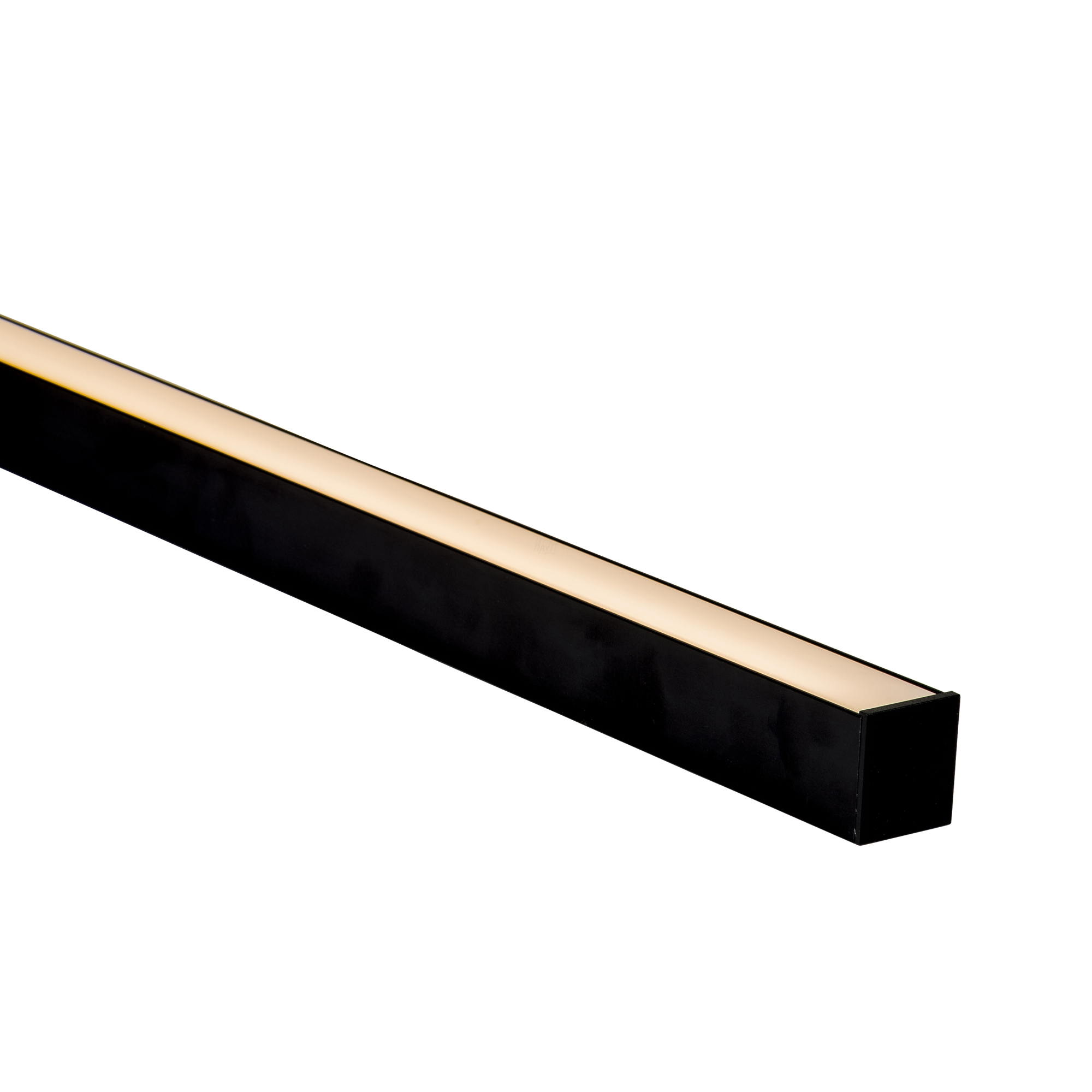 HV9693-3537-BLK - Black Deep Square Aluminium Profile