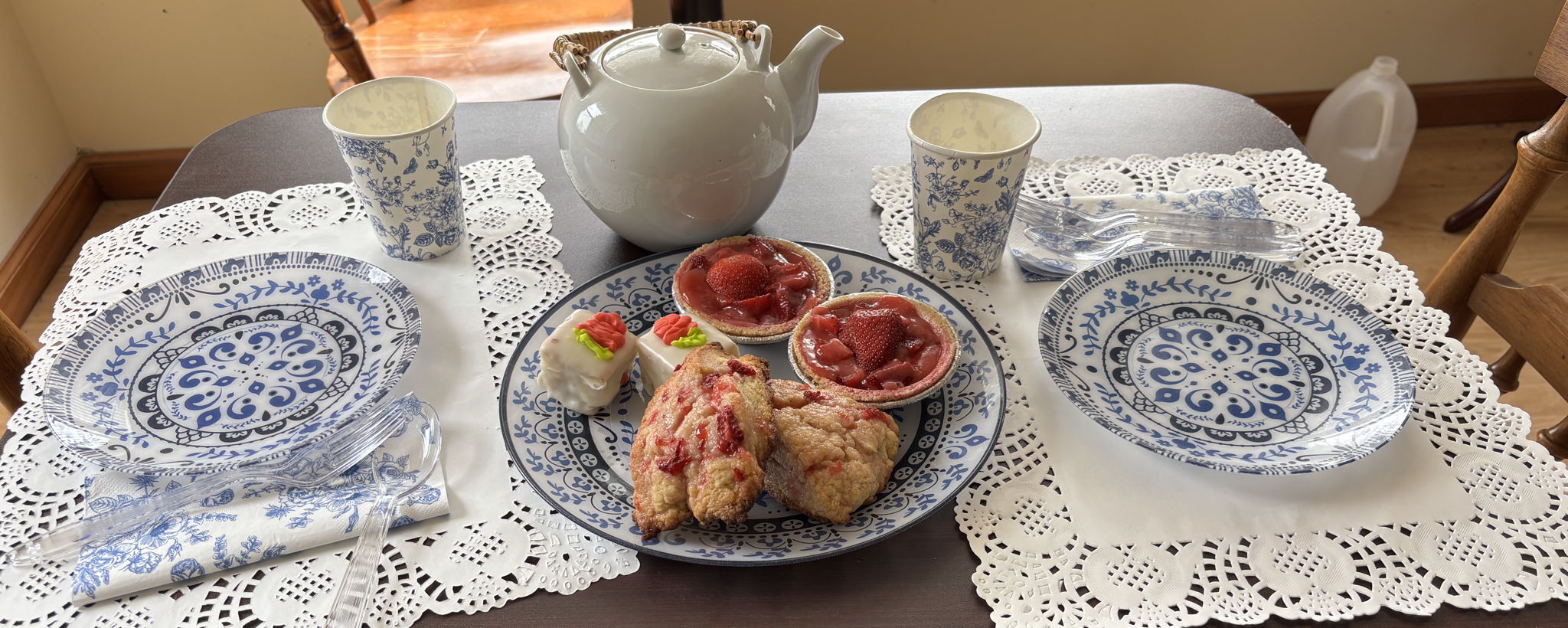 Pastry & Tea for Two - Strawberry Theme main image