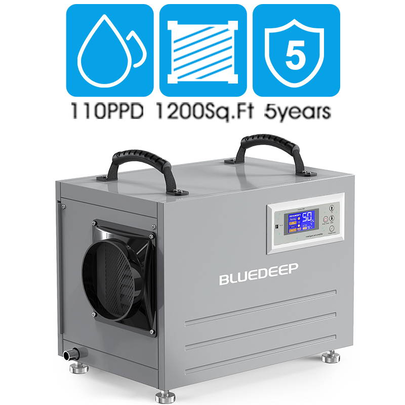 110 Pints Auto Defrost Commercial Dehumidifier - Bluedeep DK120 – BLVEDEEP
