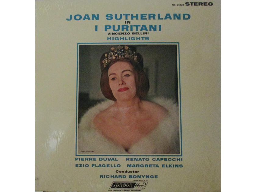 JOAN SUTHERLAND (FACTORY SEALED CLASSICAL LP) - BELLINI'S  I PURITANI LONDON FFRR OS 25922