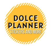 dolce planner stickers and more logo
