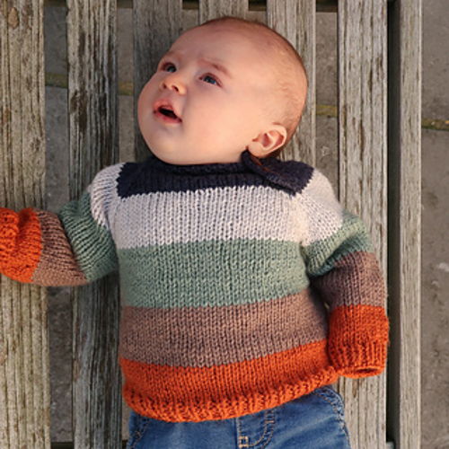 Paint Colorblock Boy Knit Sweaters