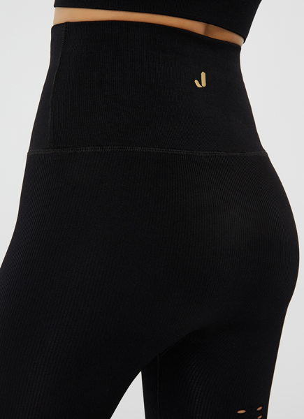 Jerf Womens Sanibel Black Seamless Active Leggings Econyl - Image 6