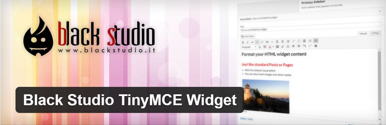 Black Studio TinyMCE Widget - виджет для редактора WordPress