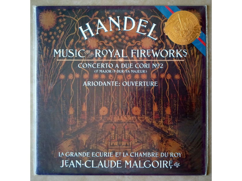 Sealed CBS | MALGOIRE/HANDEL - Fireworks Music, Concerto A Due Cori No. 2, Ariodante Overture