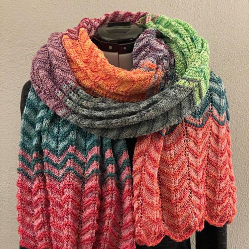 Knitted Advent Shawl