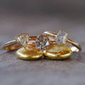 Custom gold diamond rings