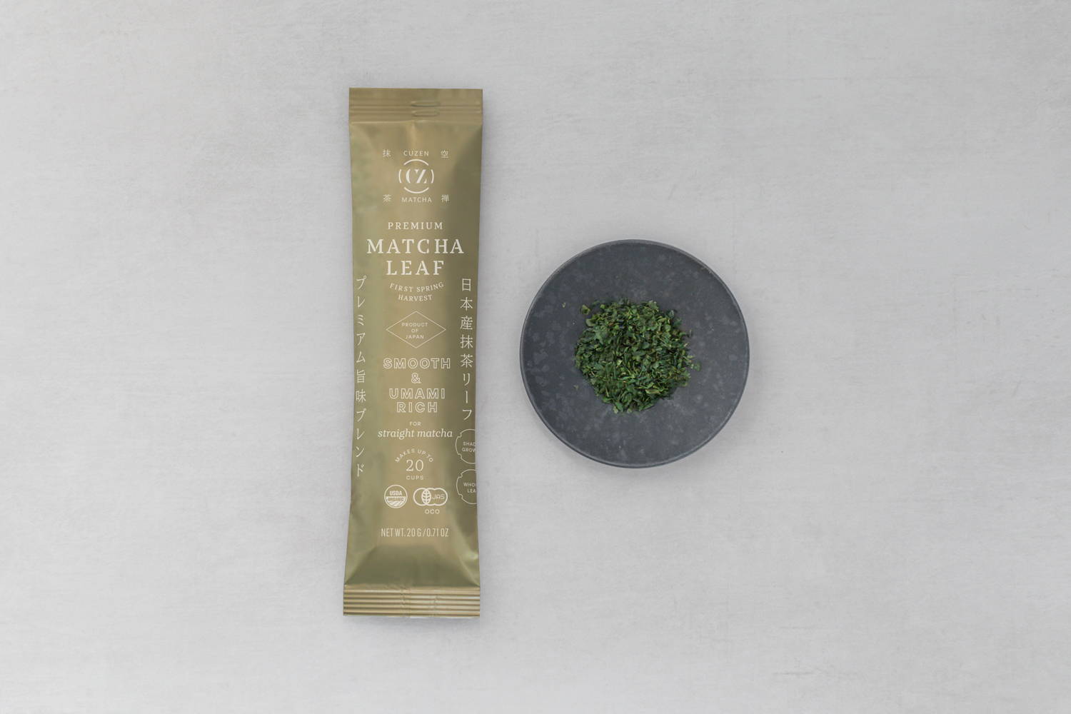 Organic matcha leaf packet | Latte Blend