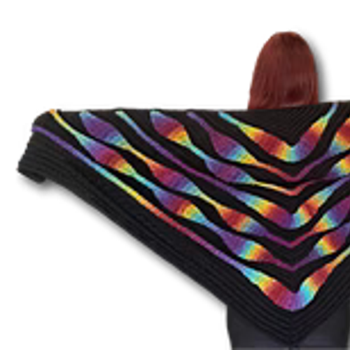 Embossed Fascination Shawl Pattern