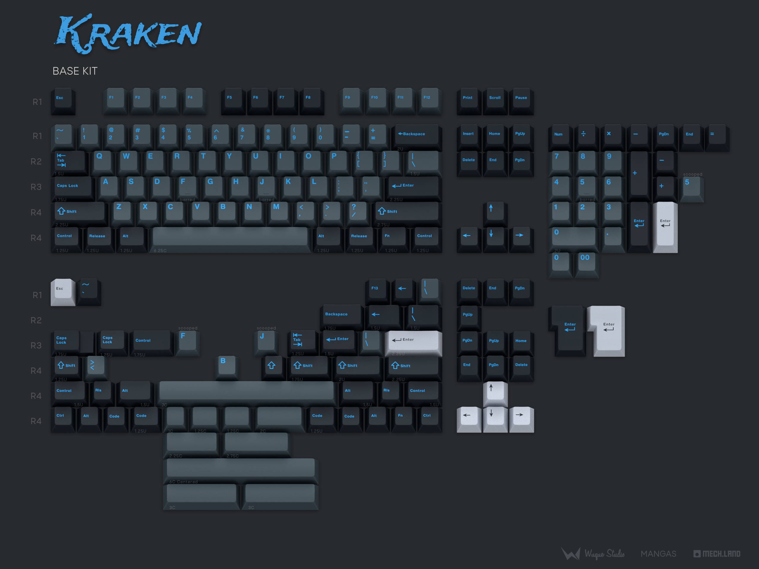 WS Kraken Keycaps – Wuque Studio