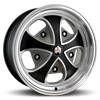 klassik rader falcon black machined and grey wheel