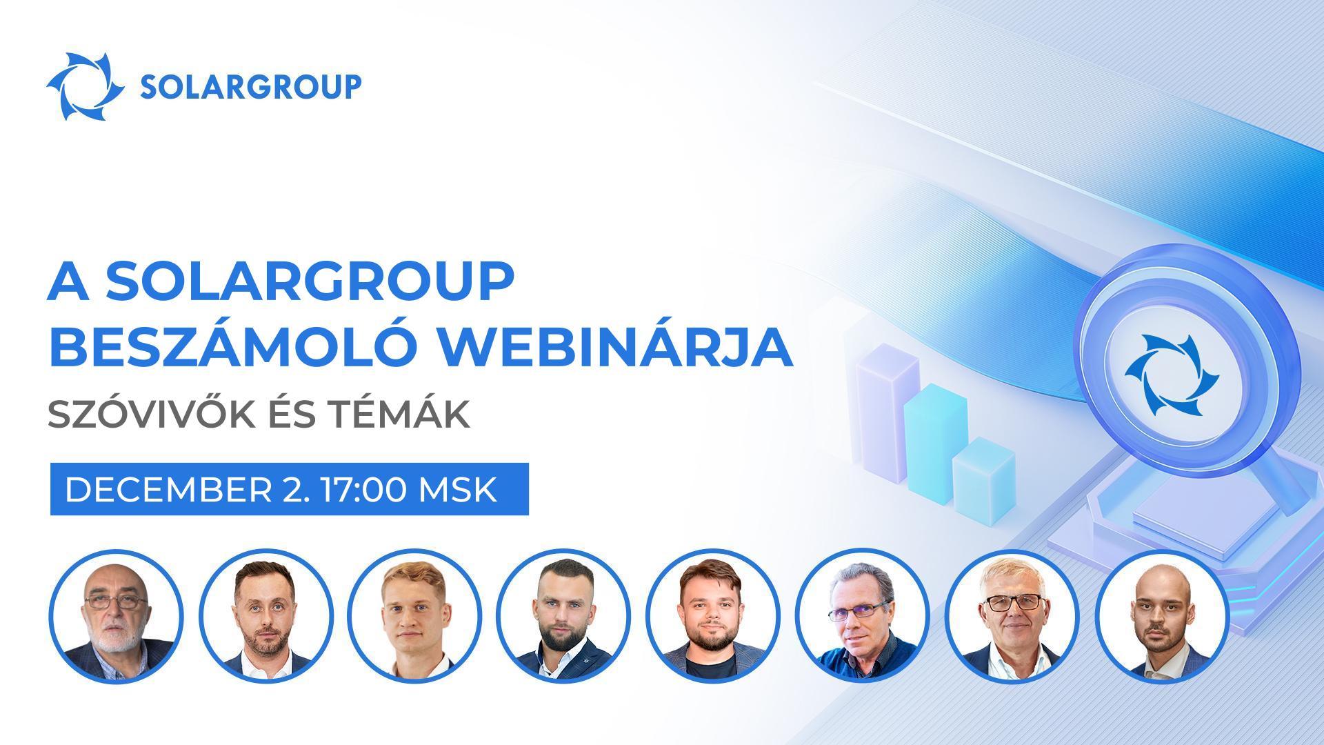 Kik és miről fognak beszélni az éves beszámoló webináron