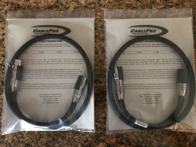 CablePro Vitality REDUCED - 75% OFF MSRP - Cables Like New