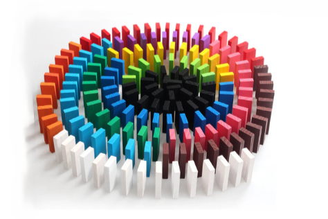 Mini wooden building blocks,120 Piece 12 Colours, made from New Zealand Pine block building toy