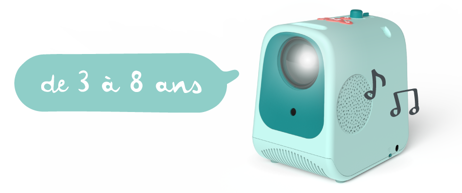 Tikino un projecteur conçu pour les enfants de 3 à 8 ans
