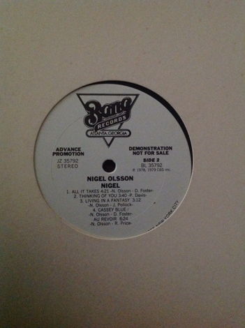 Nigel Olsson - Nigel Bang Records Advance Promotion LP ...