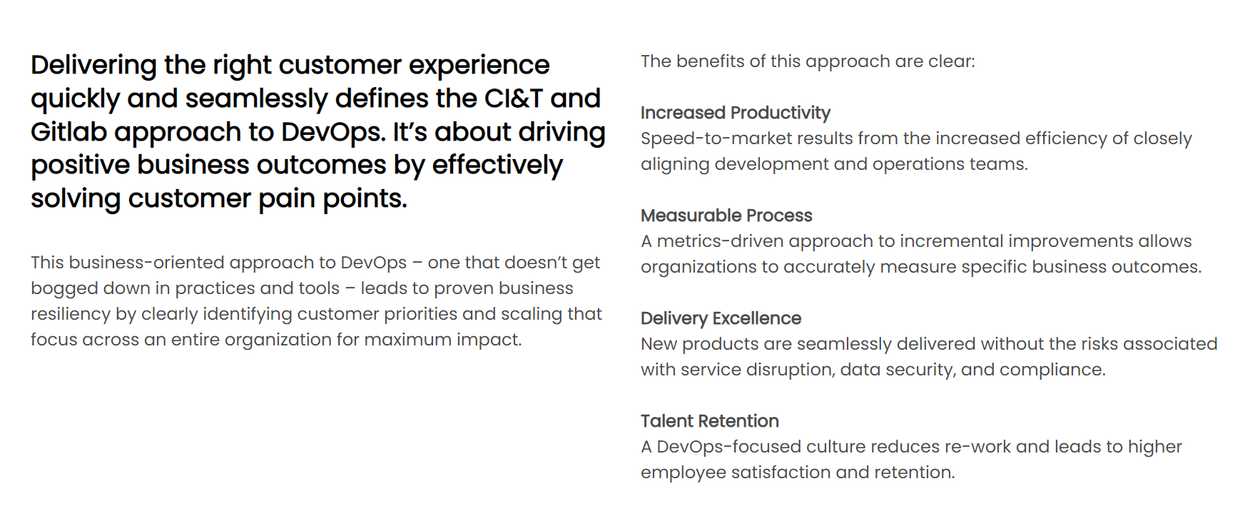 CI&T product / service