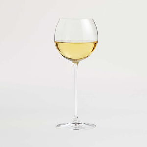 Camille 23-Oz. Long-Stem Wine Glass - White + Reviews | Crate & Barrel