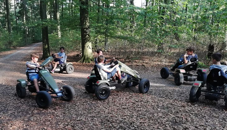 start gokart spaß jeep gokarts im wald