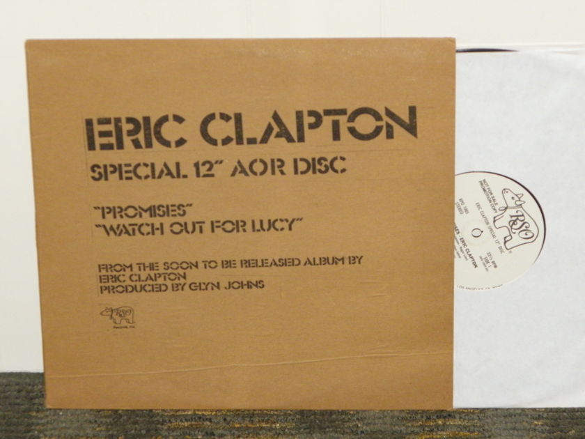 Eric Clapton - SPECIAL 12" AOR DISC "Promises" RSO WL promo RPO 1005 Super Sound