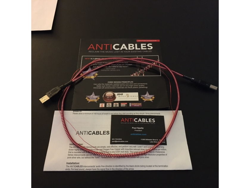 ANTICABLES Level 3.1 Reference Series USB Digital Interconnect (3 feet)