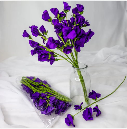 Purple Sweet Pea - Realistic Artificial Flowers - Image 7