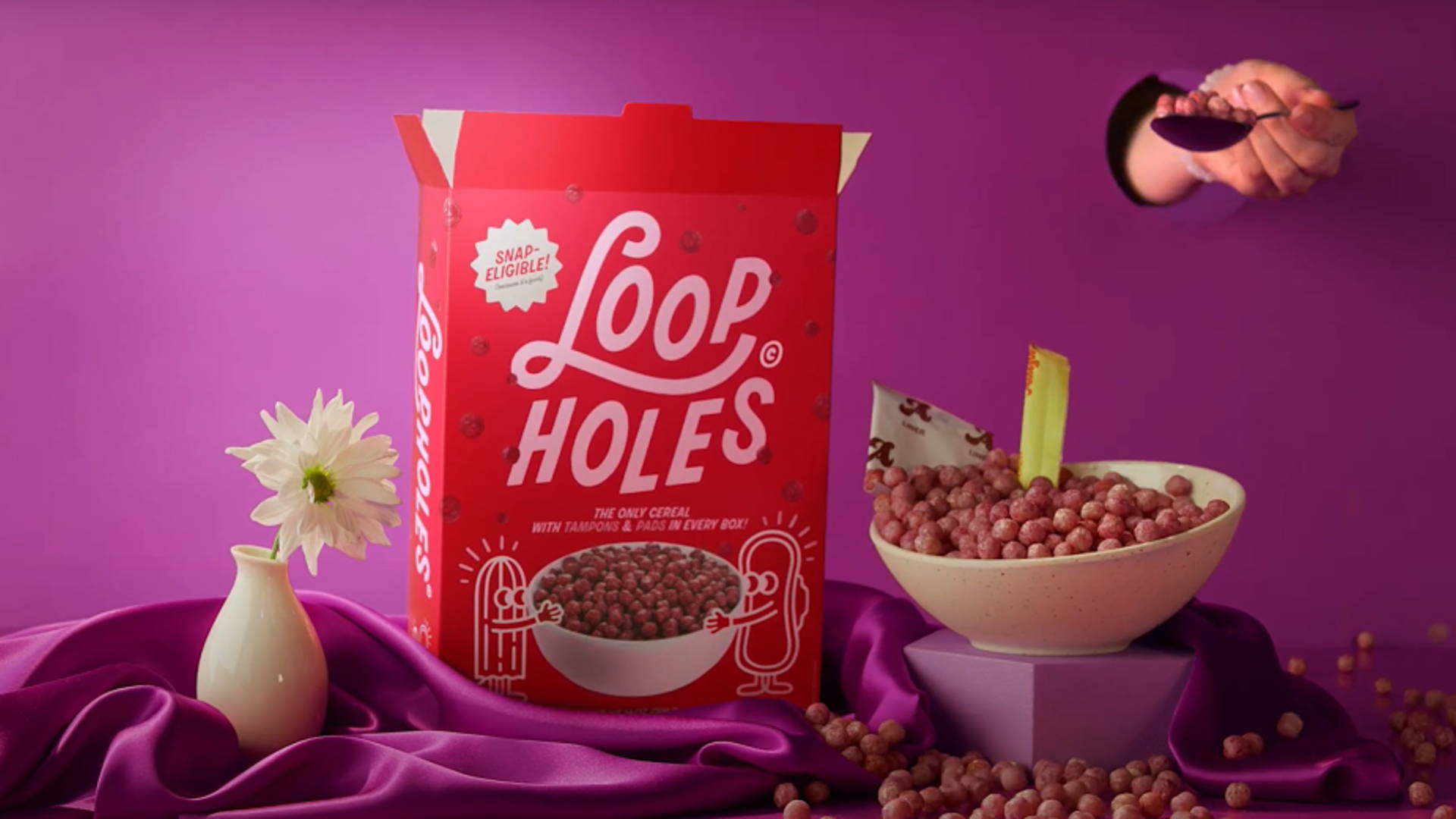 Featured image for This Cereal Box Has Found A  Loophole To Tackle Period Poverty