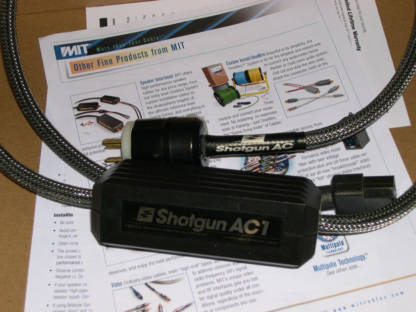 MIT Shotgun AC-1 AC cable Studio trade-in. 2 available XLNT condtion, Wrnty