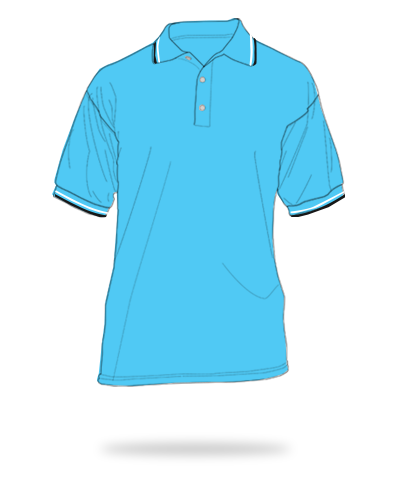 Aqua blue body + white and black stripes honeycombed color combination polo shirt sj clothing manila philippines