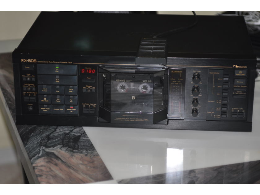 Nakamichi Cassette Deck RX- 505 Auto-Reverse, Remote Control