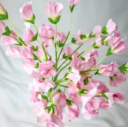 Pink Sweet Pea - Realistic Artificial Flowers - Image 3