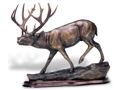 Mule Deer Sculpture The Muley Sneak by Terrell O'Brien