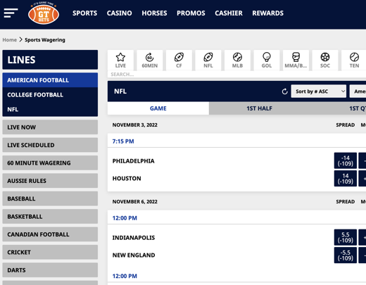 Best NFL Betting Sites | NFL Online Sportsbooks | OSB