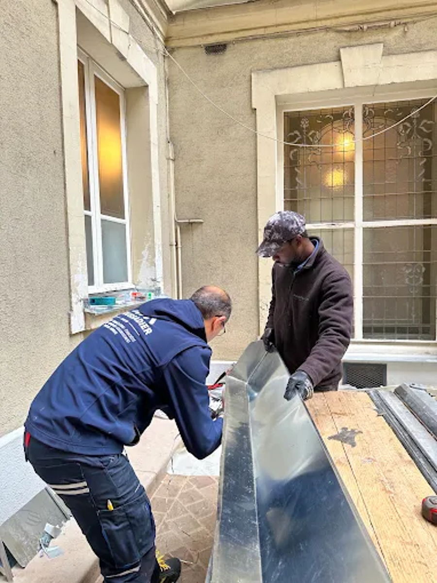 Réfection d'un chéneau en zinc — photo 2