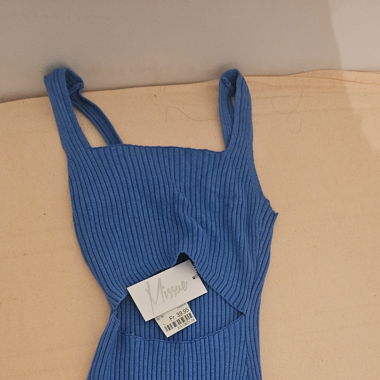 Robe bleu longue 