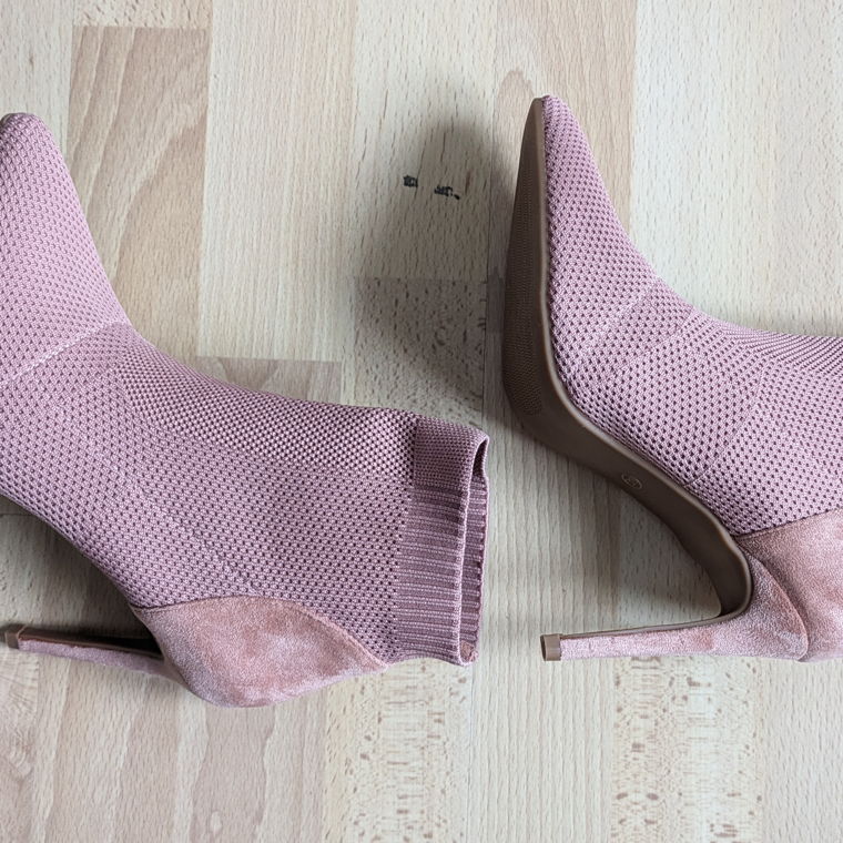 DeeZee pink/rosa high heel boots